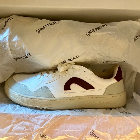 🌟 New! Ohne Project 080 Barefoot Sneaker, Heritage Cherry, Sz 39, Retro-Style - Picture 6 of 8